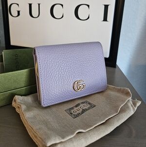 Gucci Marmont Compact Wallet - Lavender & Yellow